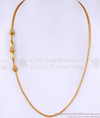Regular Use White Stone Triple Ball Mugappu Thali Chain For Women MCH1659 Regular Use White Stone Triple Ball Mugappu Thali Chain For Women MCH1659