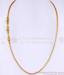 Light Weight Gold Imitation Mugappu Chain White Stone Design MCH1661 Light Weight Gold Imitation Mugappu Chain White Stone Design MCH1661