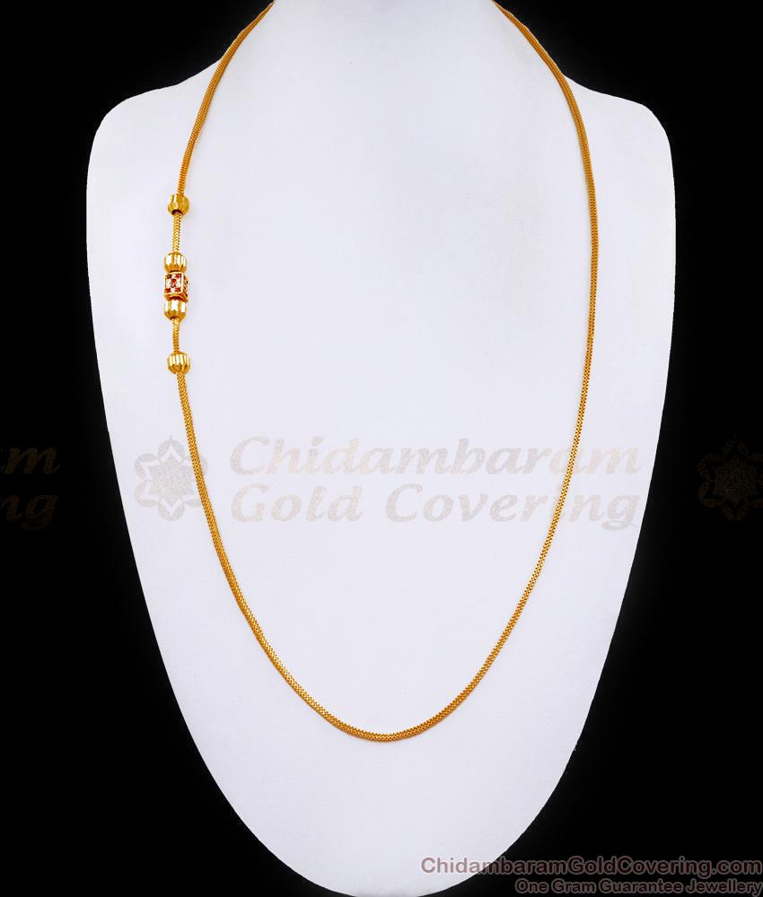 30 Inch Long Square Shaped Stone Mugappu Chain For Married Women MCH1669-Lg 30 Inch Long Square Shaped Stone Mugappu Chain For Married Women MCH1669-Lg