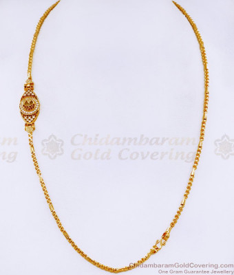 New Arrival Wheat Chain Gold Imitation Mugappu Chain Peacock Design MCH1672