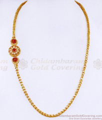Premium Quality Ad Stone Mugappu Chain Bollywood Jewelry Fashion MCH1674