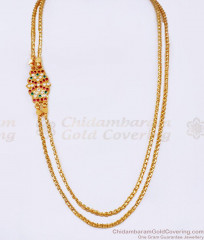 Buy High Quality Impon Multi Stone Mugappu Thali Chain For Women MCH1677 Buy High Quality Impon Multi Stone Mugappu Thali Chain For Women MCH1677