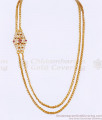 Beautiful Real Gold Design Impon Side Pendant Thali Chain For Women MCH1685 Beautiful Real Gold Design Impon Side Pendant Thali Chain For Women MCH1685