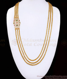 30 Inch Long Premium Quality 3 Line Impon Mugappu Thali Chain Shop Online MCH1686-Lg 30 Inch Long Premium Quality 3 Line Impon Mugappu Thali Chain Shop Online MCH1686-Lg
