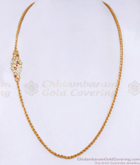 New Arrival Single Line Impon Panchaloha Peacock Mugappu Chain With Stone MCH1687 New Arrival Single Line Impon Panchaloha Peacock Mugappu Chain With Stone MCH1687