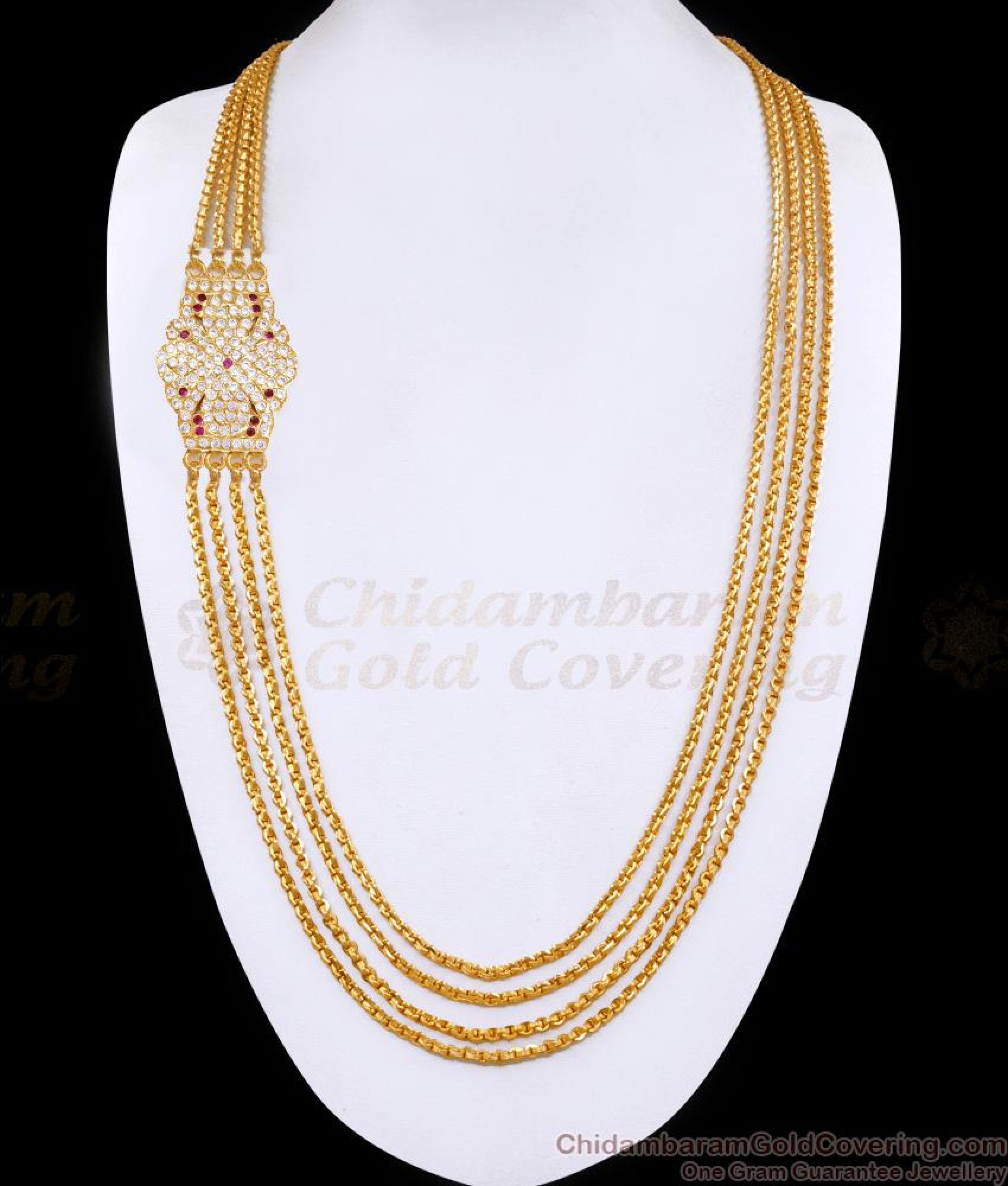 30 Inch Long Grand Look Impon Four Line Mugappu Thali Chain Design Shop ...