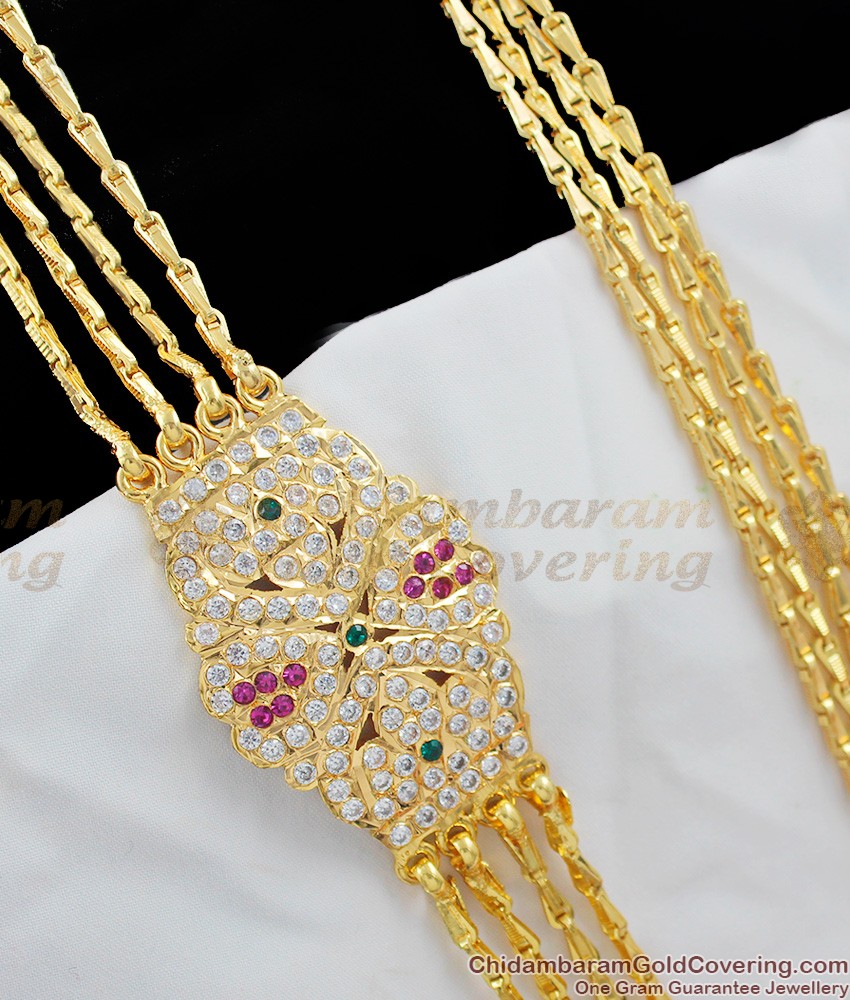 Big Impon Four Line Mopu Chain Design Side Pendant For Married Women Online MCH170
