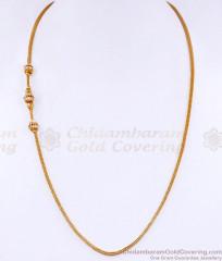 Stylish Ball Type Gold Plated Mugappu Thali Chain With Stones MCH1700 Stylish Ball Type Gold Plated Mugappu Thali Chain With Stones MCH1700