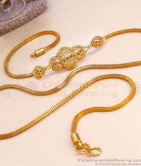 New Arrival One Gram Gold Semi-Circle Mugappu Design WIthout Stone MCH1706 New Arrival One Gram Gold Semi-Circle Mugappu Design WIthout Stone MCH1706