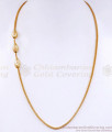 Latest Triple Oval Ball Side Pendant Mugappu Gold Imitation Jewelry MCH1708