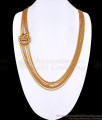 Premium Quality Antique Vishnu Pendant Gold Mugappu Multi Chain Design MCH1717