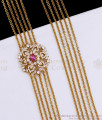 Buy Nagas Antique Gold Ruby White Stone Mugappu Temple Jewelry MCH1719