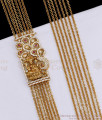 High Quality Antique Gold Matt Finish Lakshmi Mugappu Chain Online MCH1721