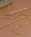High Quality Micro Gold Plated Floral Side Pendant Thali Chain With Price MCH1723