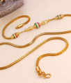Multi Color Stone One Gram Gold Side Pendant Thali Chain For Women MCH1733