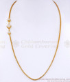 Unique Gold Plated White Stone Side Pendant Mopu Chain Designs MCH1750
