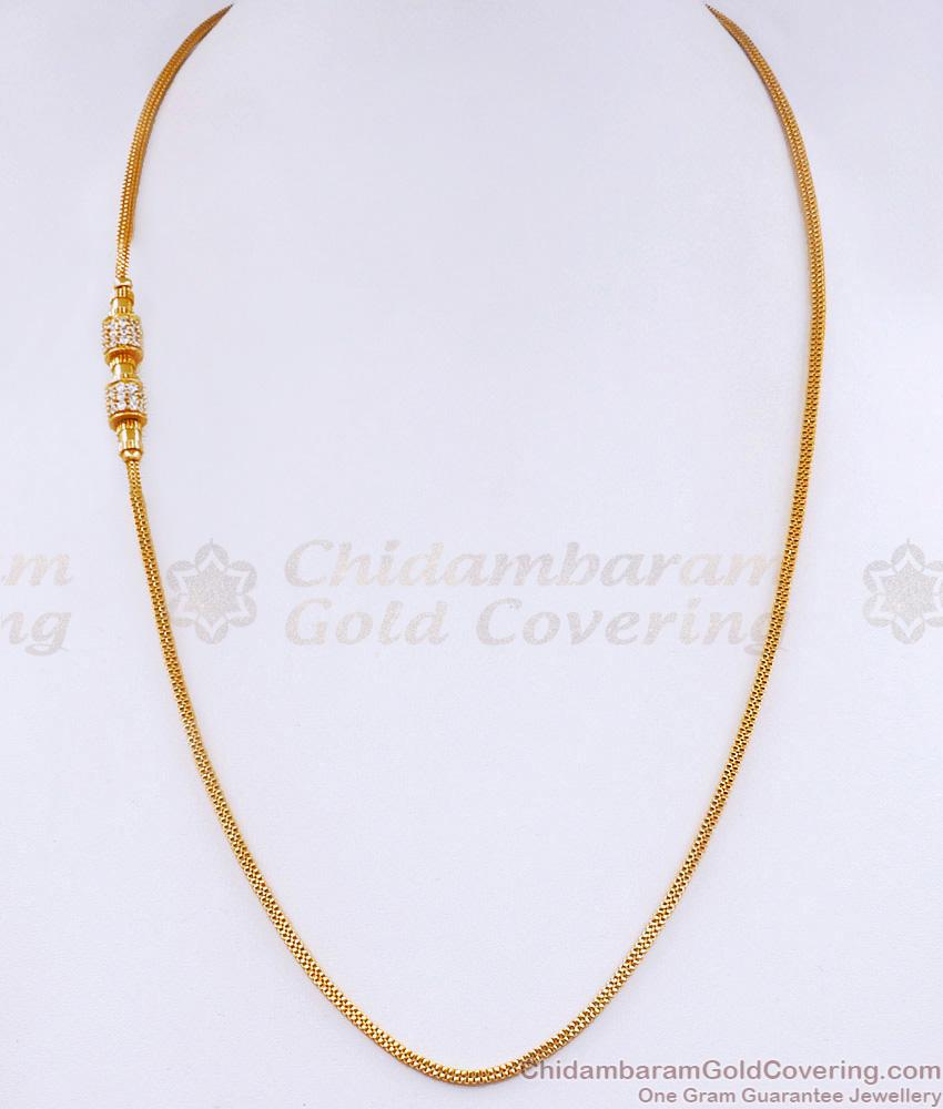 Buy Latest Gold Plated Stone Mugappu Chain For Daily Wear MCH1755 Buy Latest Gold Plated Stone Mugappu Chain For Daily Wear MCH1755