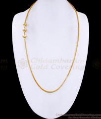 30 Inch Long Micro Gold Polish Mugappu Thali Chain Triple Ball Design MCH1758-Lg 30 Inch Long Micro Gold Polish Mugappu Thali Chain Triple Ball Design MCH1758-Lg