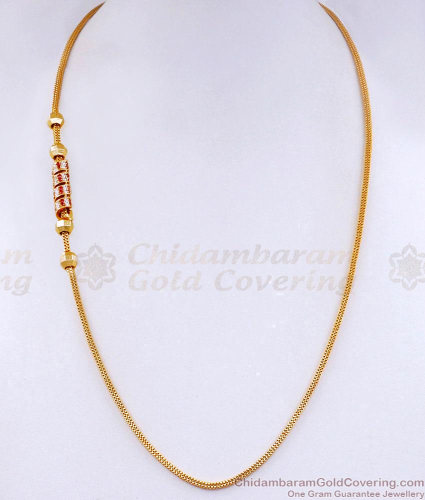 Trendy Bollywood Fashion Ruby Stone Gold Spiral Mugappu Designs MCH1763 Trendy Bollywood Fashion Ruby Stone Gold Spiral Mugappu Designs MCH1763