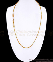 30 Inch Long High Quality White Stone Thali Chain Gold Plated Mugappu Designs MCH1770-Lg