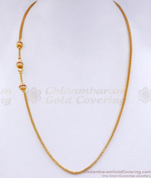 South Indian 1 Gram Gold Mugappu Thali Chain Ruby White Ball Design MCH1773 South Indian 1 Gram Gold Mugappu Thali Chain Ruby White Ball Design MCH1773