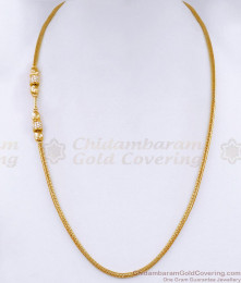 New Arrival Golden Beads White Stone Mugappu Thali Chain For Women MCH1784