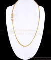 30 Inch Long Full White Stone Floral Design Gold Imitation Mugappu Chain MCH1785-LG