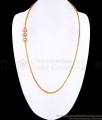 30 Inch Long High Quality One Gram Gold Floral Mugappu Thali Chain With Stone MCH1787-LG