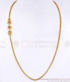 Buy Micro Gold Plated Thin Mugappu Chain Floral Design Online MCH1791