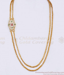 Traditional Impon Stone Mugappu Thali Double Chain Design For Women MCH1799 Traditional Impon Stone Mugappu Thali Double Chain Design For Women MCH1799