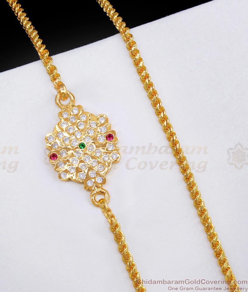 Light Weight Impon Mugappu Thali Saradu Chain Design At Affordable Price MCH1804