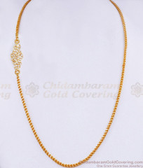 New Arrival White Stone Impon Peacock Design Mugappu Chain Design Online MCH1822