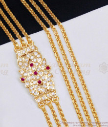 Buy Premium Quality Impon 3 Line Mugappu Thali Chain With Stone Online MCH1832 Buy Premium Quality Impon 3 Line Mugappu Thali Chain With Stone Online MCH1832
