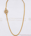 Buy Gold Plated Single Line Mugappu Chain Impon Side Pendant MCH1855