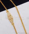 Full White Stone Impon Gold Plated Mugappu Chain For Married Women MCH1857 Full White Stone Impon Gold Plated Mugappu Chain For Married Women MCH1857