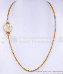Beautiful Five Mental Round Side Pendant Thali Chain Shop Online MCH1858 Beautiful Five Mental Round Side Pendant Thali Chain Shop Online MCH1858