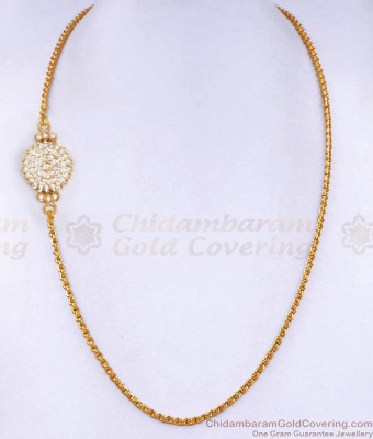 New Model Impon Panchaloha Side Pendant Gold Mopu Thali Chain MCH1859