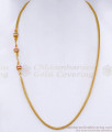 Triple Ball Design Ad Stone Gold Mugappu Thali Kodi Chain MCH1881
