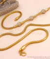 Traditional Full White Stone Gold Imitation Mugappu Ball Design MCH1882