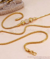 Buy White Stone Gold Plated Mugappu Thali Chain Ball Design MCH1886