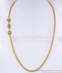 High Quality Gold Imitation Mugappu Multi Stone Design With Kodi Chain MCH1888 High Quality Gold Imitation Mugappu Multi Stone Design With Kodi Chain MCH1888