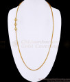 30 Inch Long Gold Covering Triple Ball Mugappu Design Shop Online MCH1893-Lg