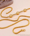 30 Inch Long One Gram Gold Murukku Thali Chain Ball Design Mugappu MCH1894-Lg