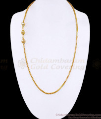 30 Inch Long One Gram Gold Murukku Thali Chain Ball Design Mugappu MCH1894-Lg
