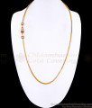 30 Inch Long Ruby White Stone Side Pendant Gold Mugappu For Women MCH1897-LG