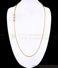 30 Inch Long Traditional Gold Imitation Ball Mugappu Kodi Chain MCH1908-Lg 30 Inch Long Traditional Gold Imitation Ball Mugappu Kodi Chain MCH1908-Lg