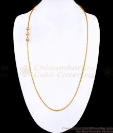 30 Inch Long Traditional Gold Imitation Ball Mugappu Kodi Chain MCH1908-Lg 30 Inch Long Traditional Gold Imitation Ball Mugappu Kodi Chain MCH1908-Lg