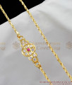 Traditional Impon Multi Color Stone Dollar Mopu Chain For Ladies Online MCH191 Traditional Impon Multi Color Stone Dollar Mopu Chain For Ladies Online MCH191