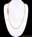 30 Inch Long Traditional Ad Stone Triple Floral Side Pendant Thali Chain MCH1922-LG 30 Inch Long Traditional Ad Stone Triple Floral Side Pendant Thali Chain MCH1922-LG