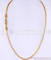 Beautiful Ad Stone Spiral Gold Plated Mugappu Thin Chain MCH1931